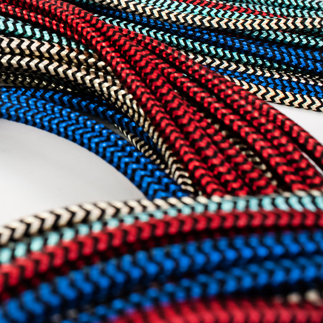 10ft All-in-One Charge Cable with Lightning, Type-C and Micro USB connectors, with Strap