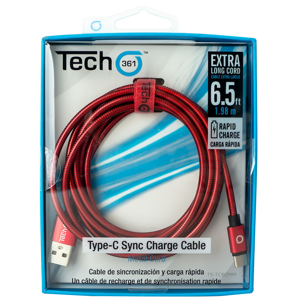 Cable trenzado de carga/sincronización tipo C a tipo C