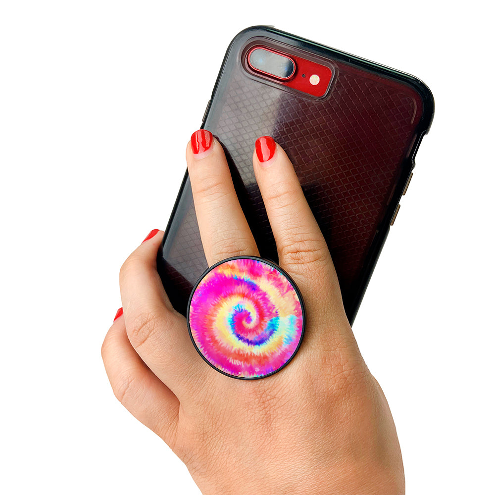 NuGrip™ 3-in-1 Phone Holder - Pink Tie dye