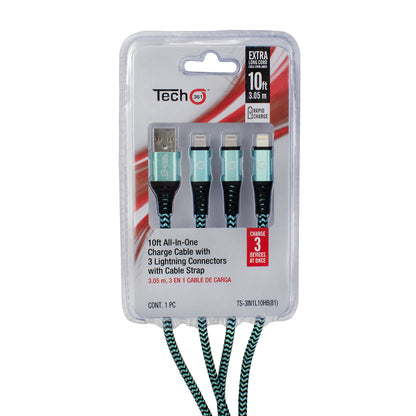 10ft All-in-One Lightning® Cable, with Strap