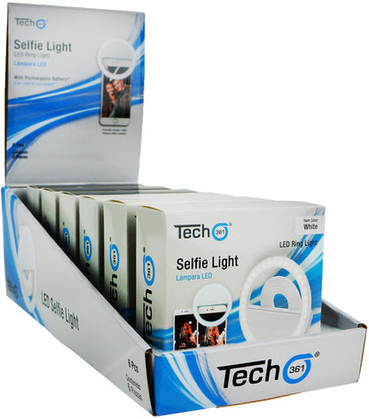 Mini Selfie Ring-Light Display - 6 Pack